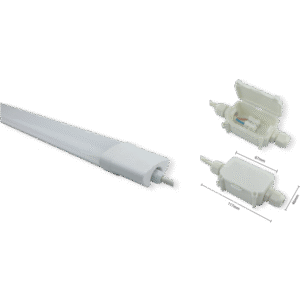 RÉGLETTE ÉTANCHE - 40W - 1,20M + BOÎTE DÉRIVATION