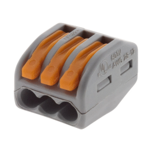 BORNE DE CONNEXION SOUPLE - 3 TROUS - 2,5MM² - 100 PIÈCES