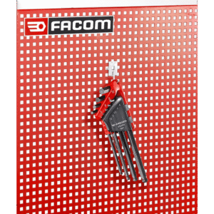 JEU DE 9 CLÉS MÂLES COUDÉES 6 PANS EN ÉTUI