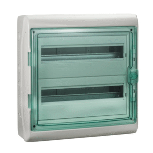 COFFRET MODULAIRE ÉTANCHE - 36 MODULES - 2 RANGÉE