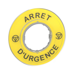 ÉTIQUETTE D'ARRÊT D'URGENCE - Ø60