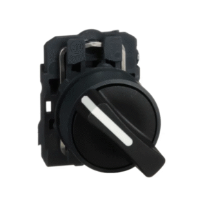 BOUTON TOURNANT PLASTIQUE - 2 POSITIONS - Ø22 - CONTACT O+F
