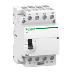 CONTACTEUR MODULAIRE À COMMANDE MANUELLE - 4P - 63A - 24V - 4 NO