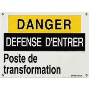 PANCARTE - DANGER DÉFENSE D'ENTRER