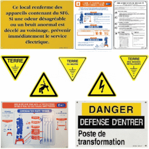 KIT AFFICHAGE RÉGLEMENTAIRE - POSTE HTA - C13200