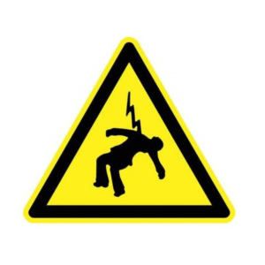 PANCARTE - HOMME FOUDROYÉ - 100X100