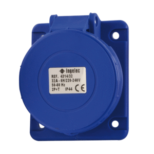 SOCLE DE PRISE INDUSTRIEL ENCASTRÉ - 32A - 2P+T