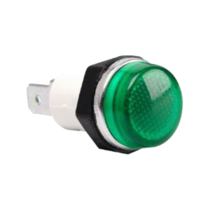 VOYANT MÉTALLIQUE LUMINEUX - VERT À LED DÉPASSANT Ø14