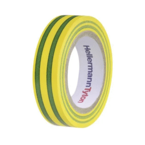 RUBAN ADHÉSIF ISOLANT - VERT/JAUNE - HELLERMANN