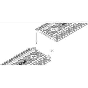 PASSAGE DE CÂBLES - 3 CANAUX - Ø60 - 20T