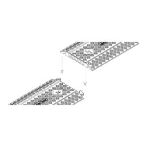 PASSAGE DE CÂBLES - 2 CANAUX - Ø90 - 20T