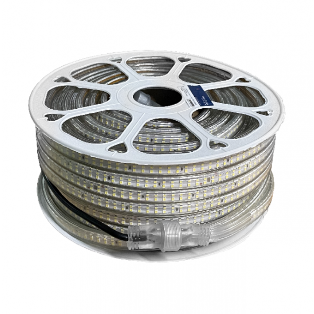 RUBAN 60 LED - À VIS - 50M - 4000K - ALIMENTATION - KIT FIXATION