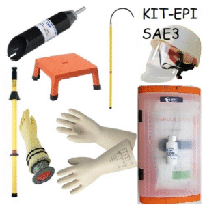 KIT EPI  AVEC VAT À ÉCLATS + VÉRIFICATEUR PNEUMATIQUE + CASQUE + HOUSSE