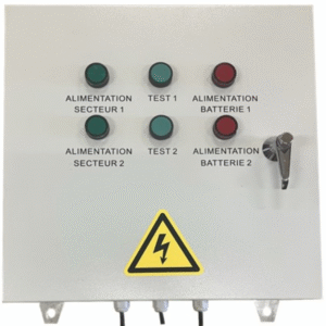 Coffret de secours métallique - 2x100ml - ruban led 144 /240 led - avec horloge 24V