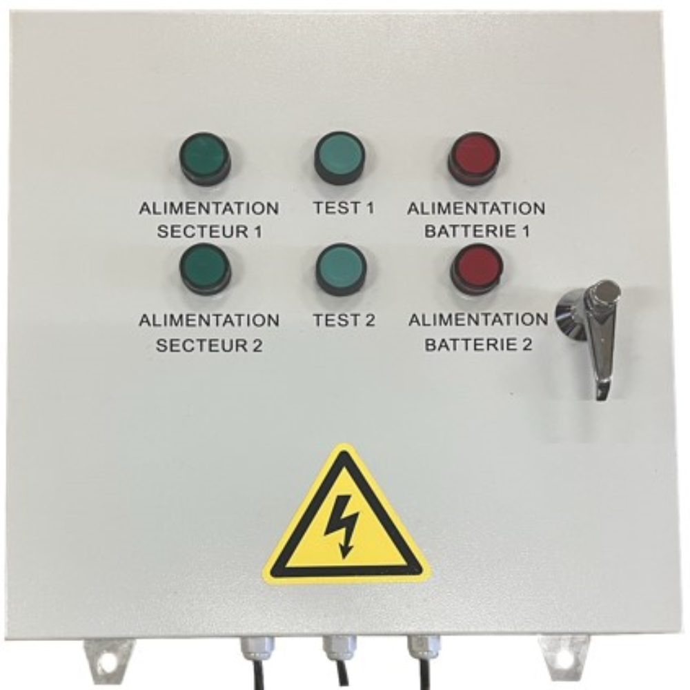 Coffret de secours métallique - 2x100ml - ruban led 144 /240 led - avec horloge 24V